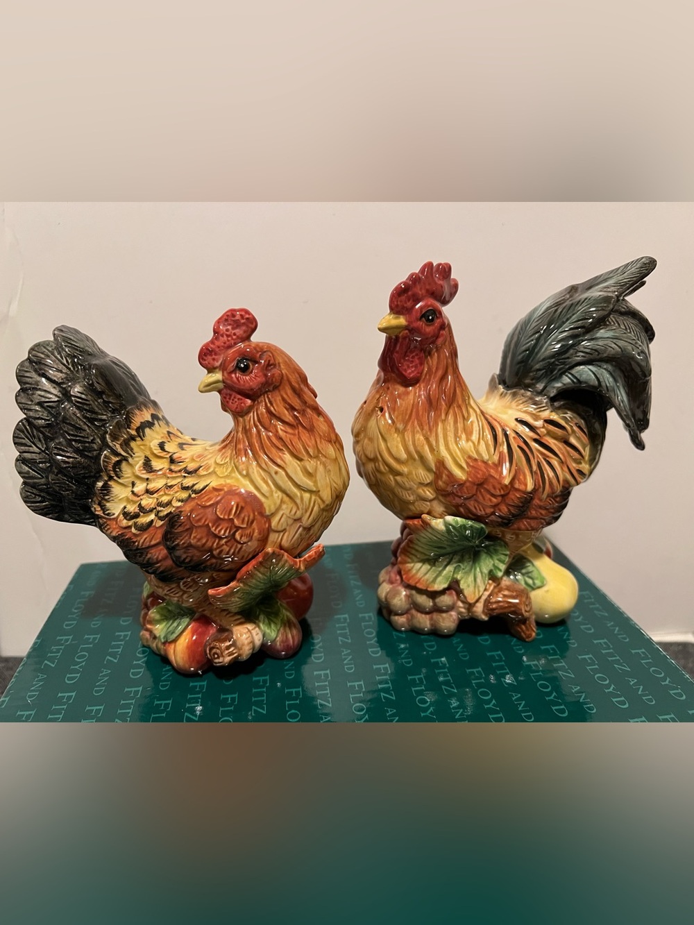 NWT FITZ & FLOYD COUNTRY GOURMET SALT & PEPPER.